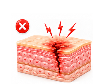 Do Not Apply on Broken Skin